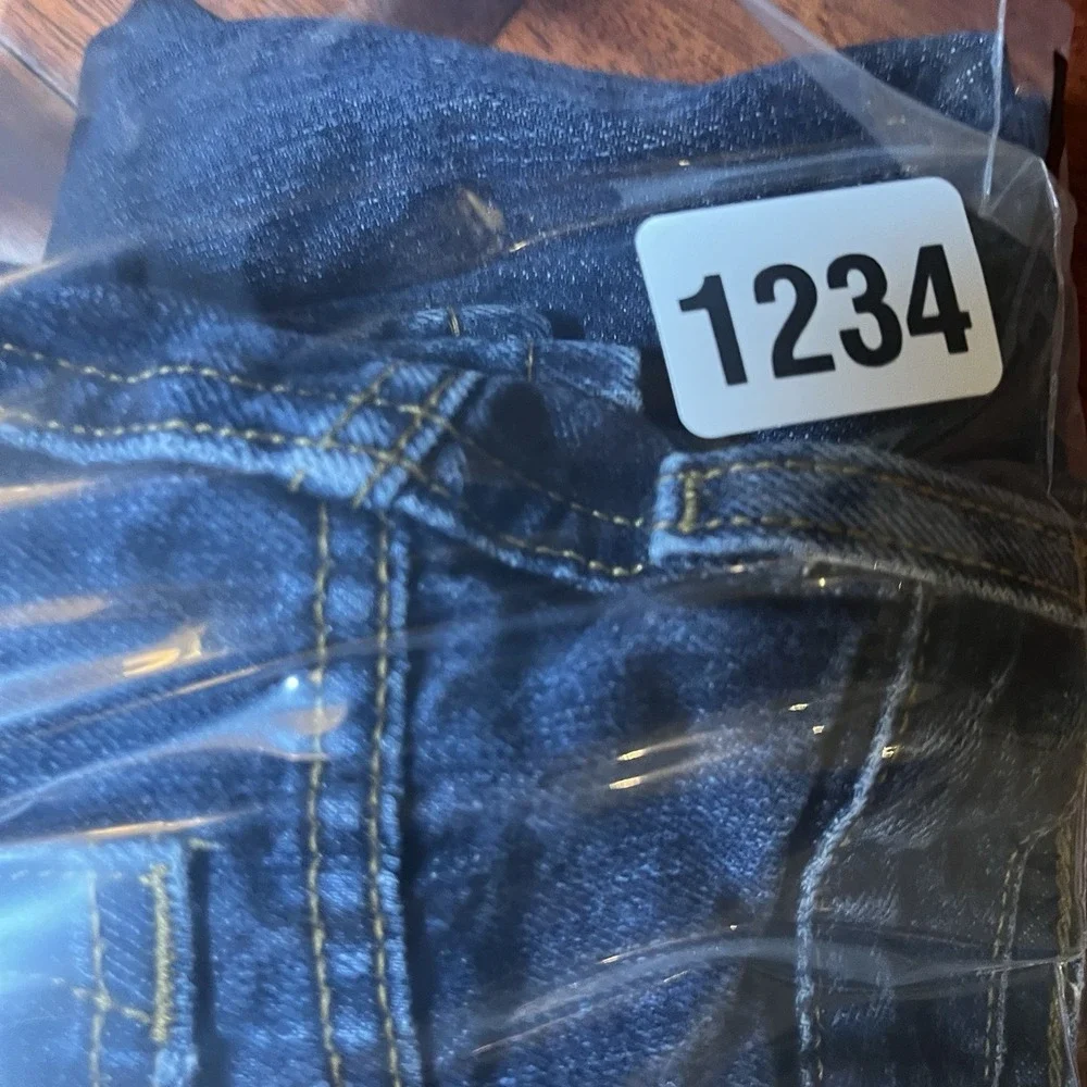 Cinch Jeans Mens 32x31 (Tag 32x32) Dark Wash Blue Bootcut Western Distressed *